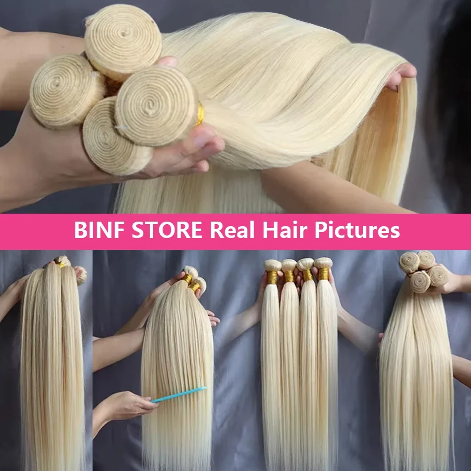 28 34 36 بوصة عذراء مستقيمة 613 #   حزم الشعر البشري الملونة 1 2 3 4 حزم 100% شعر الإنسان العسل شقراء العظام تمديد مستقيم