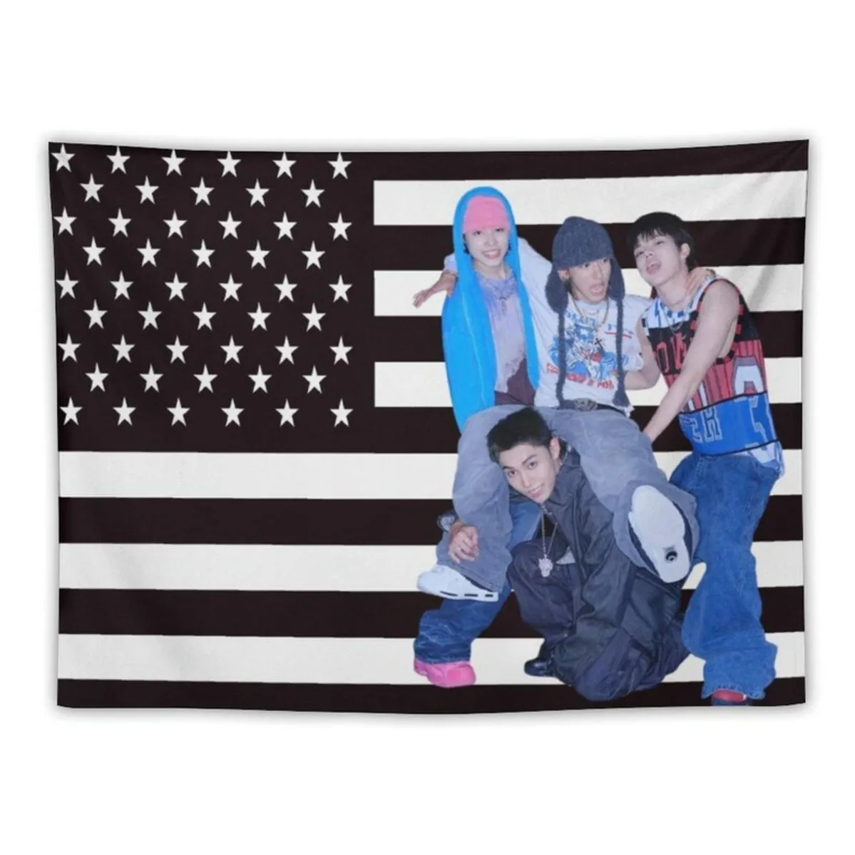 Custom Lngshot K-Pop Flag Personalized 4sho Banner Lngshot Fan Gift Concert Cheer Room Decoration