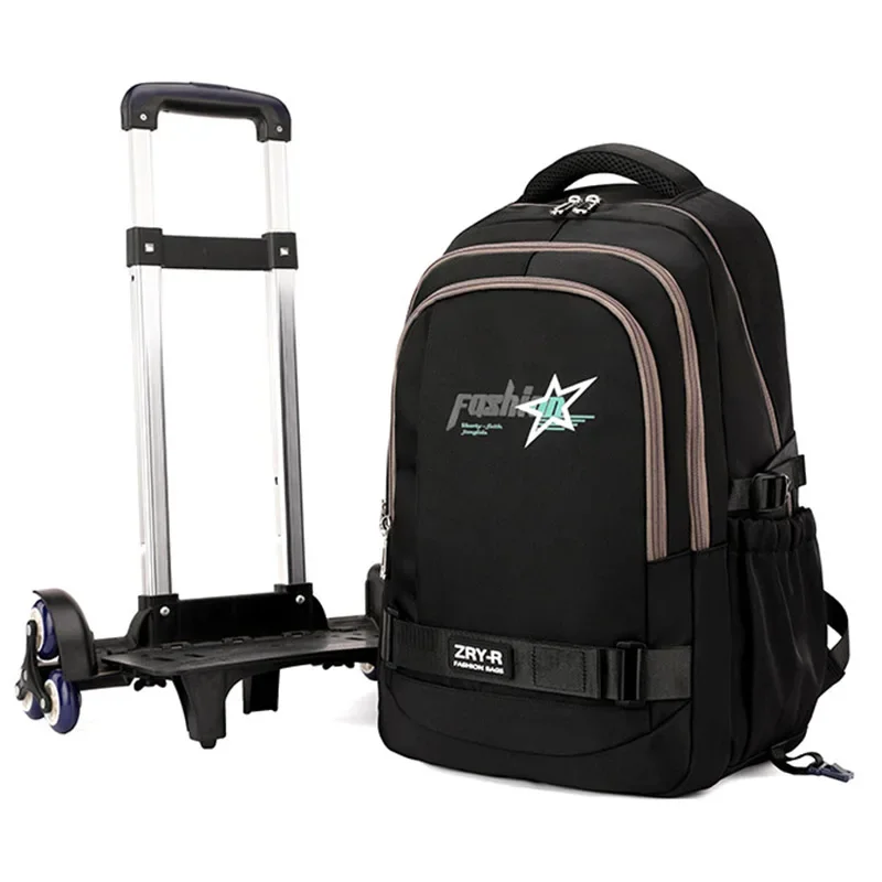 New Trolley Backpack Schoolbag for Middle School Students Elementary Rolling Bag Daypack for Teen Boys Mochilas Escolares Plecak