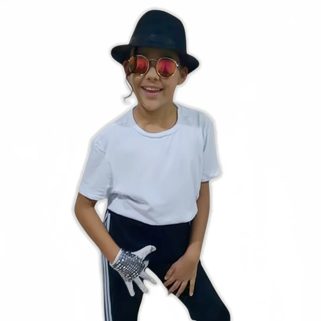 マイケル・ジャクソンの子供用帽子-フェドラ帽-ブラック-子供用の危険な帽子キャップ