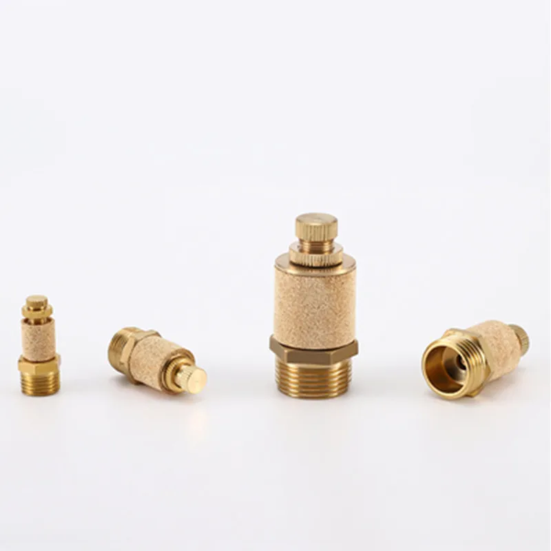 Pneumatic pipe fitting Exhaust  Muffler 1/8 1/4 3/8 1/2 BSP Male Thread For Air Noise Brass Adjustable Long Short  BSL