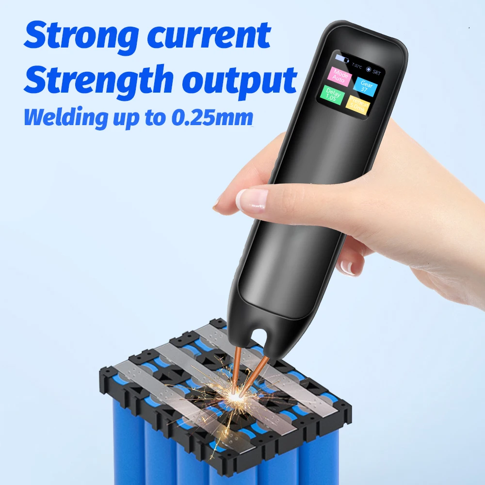 

DC 4.2V Digital Handheld Spot Welding Machine Small Portable for 18650 Lithium Battery Assembly