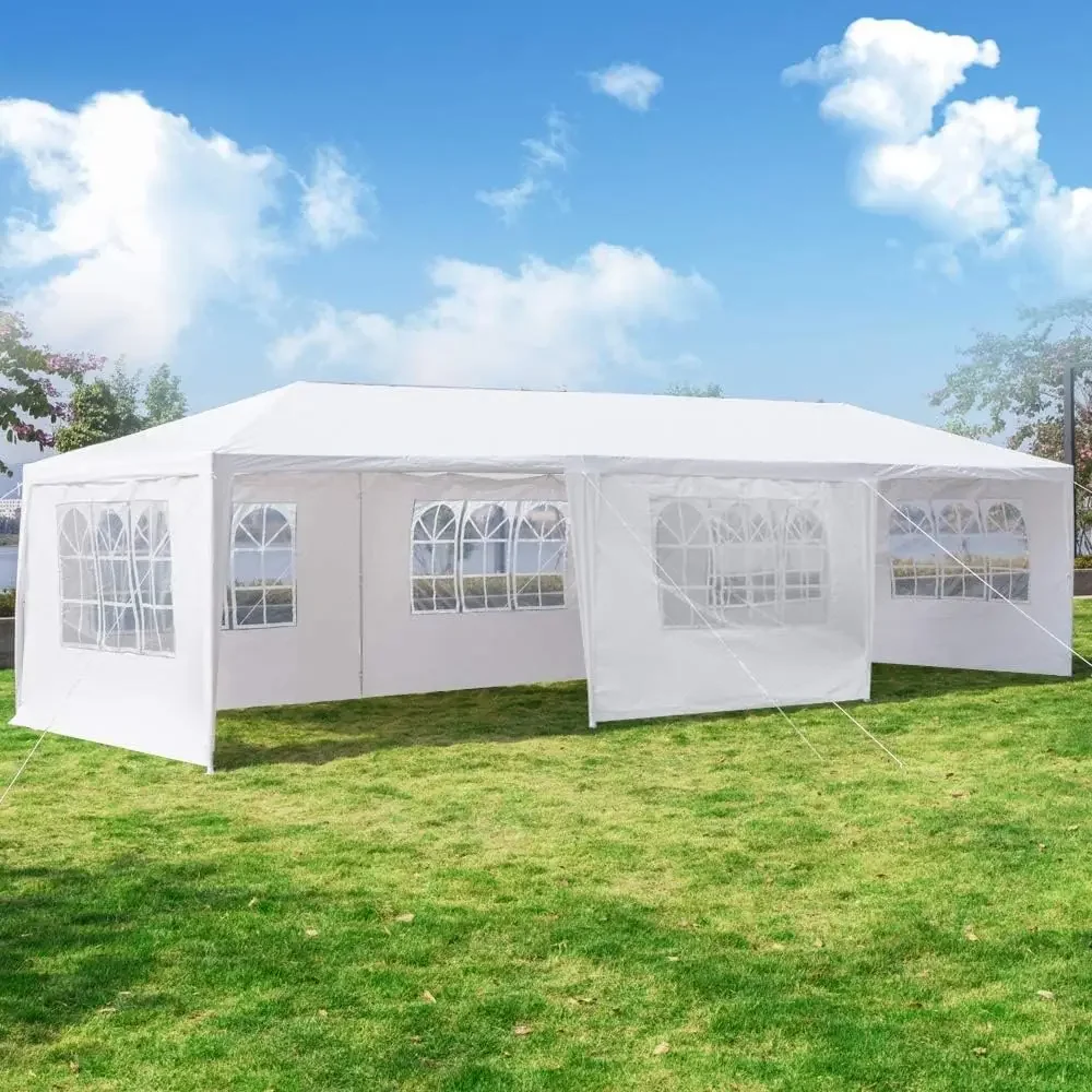 Outdoor 10 x 30 Wedding Party Tent Canopy with 5 Sidewalls