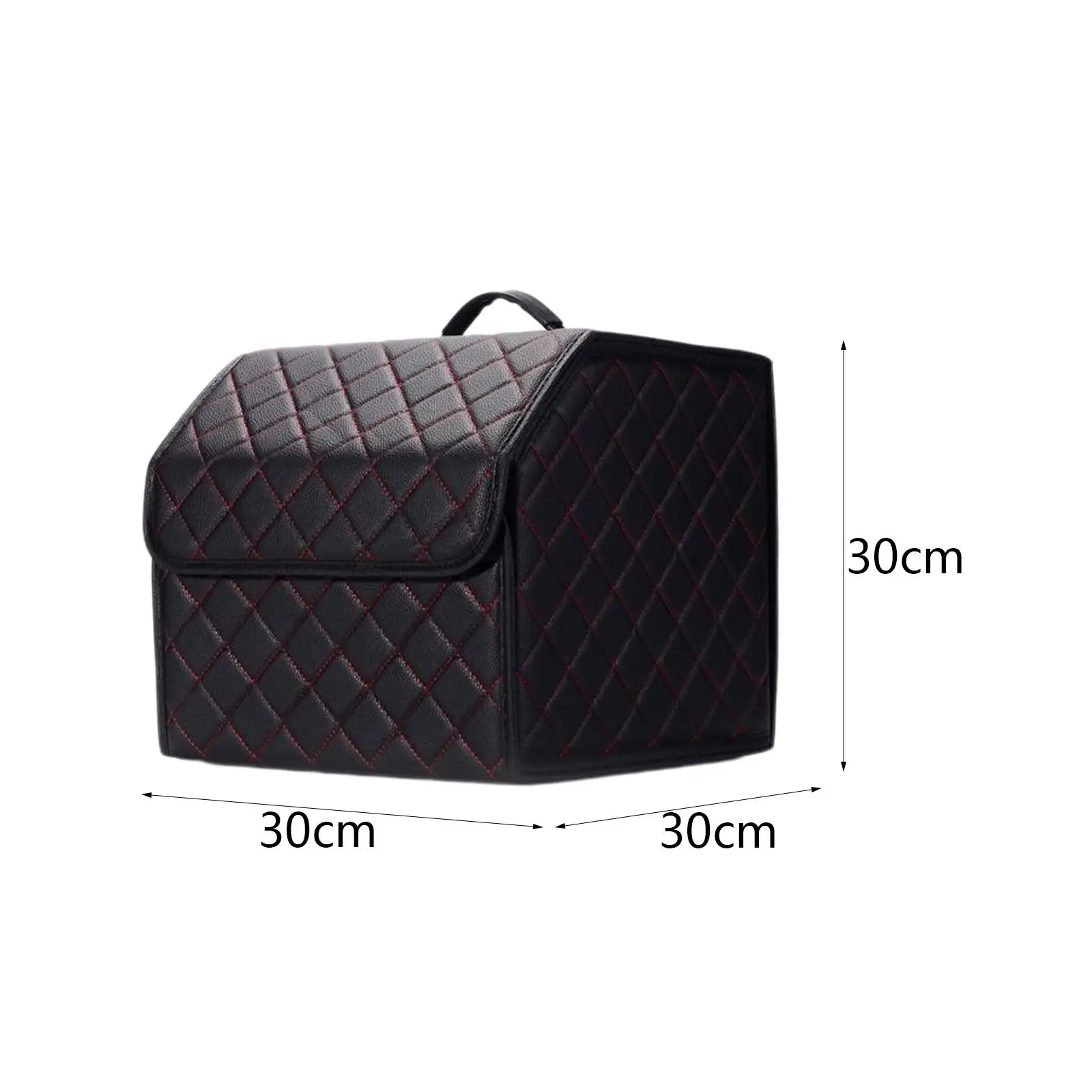 Car Trunk Organizer PU Leather Portable Sturdy Waterproof Bag Stowing Tidying images - 6