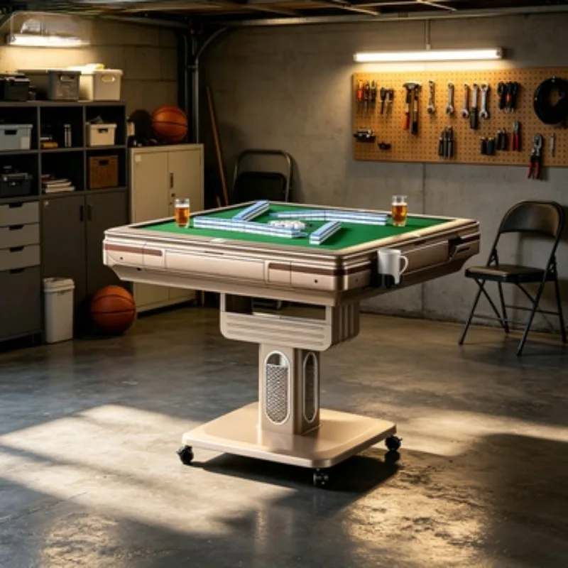 Anti-Cheating Silent Automatic Mahjong Machine, Folding 4-Player Electric Mahjong Table, Home Mahjong Table