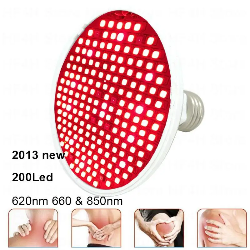 2023 620nm 660nm 850nm Red led plant grow lamp Anti Aging Deep Light bulb IR Infrared Phototherap for Body Skin Pain B4