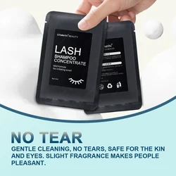 10Pcs 5ML DAMMAN Eyelashes Extensions Concentrated Mousse Cleansing Lashes Shampoo Lash Dedicated Foaming Cleanser Makeup Tools