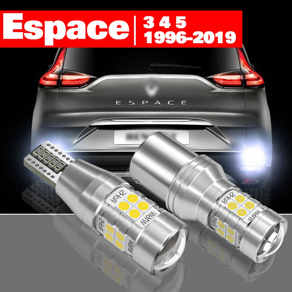 

For Renault Espace 3 4 5 1996-2021 2pcs LED Reverse Light Backup Lamp Accessories 2012 2013 2014 2015 2016 2017 2018 2019 2020