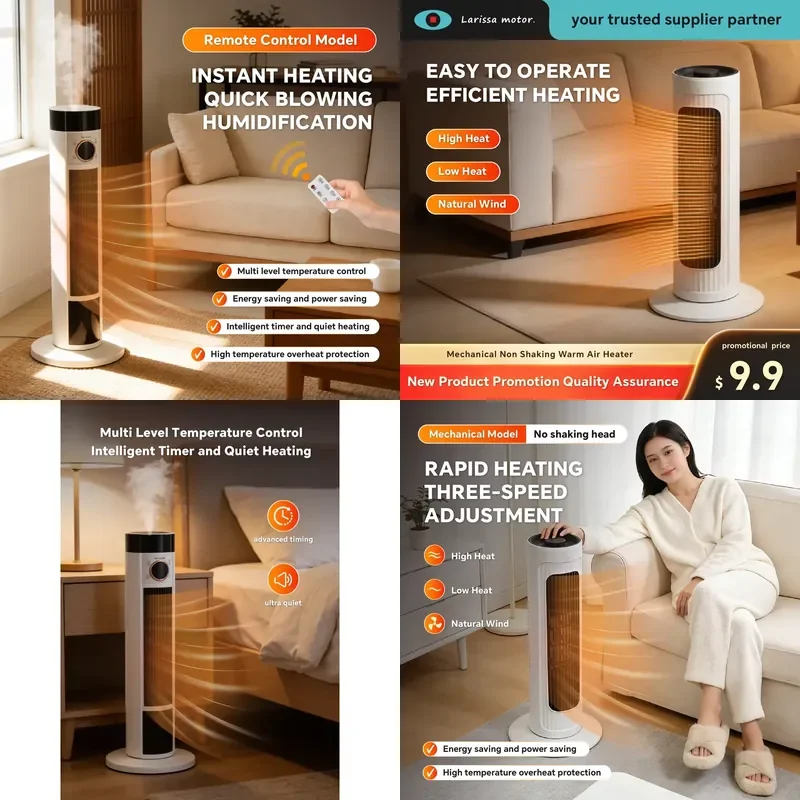 Improve Indoor Comfort Level Modern Appliance Remote Control Tower Fan Evaporative Cooling Fan Electric Air Cooler