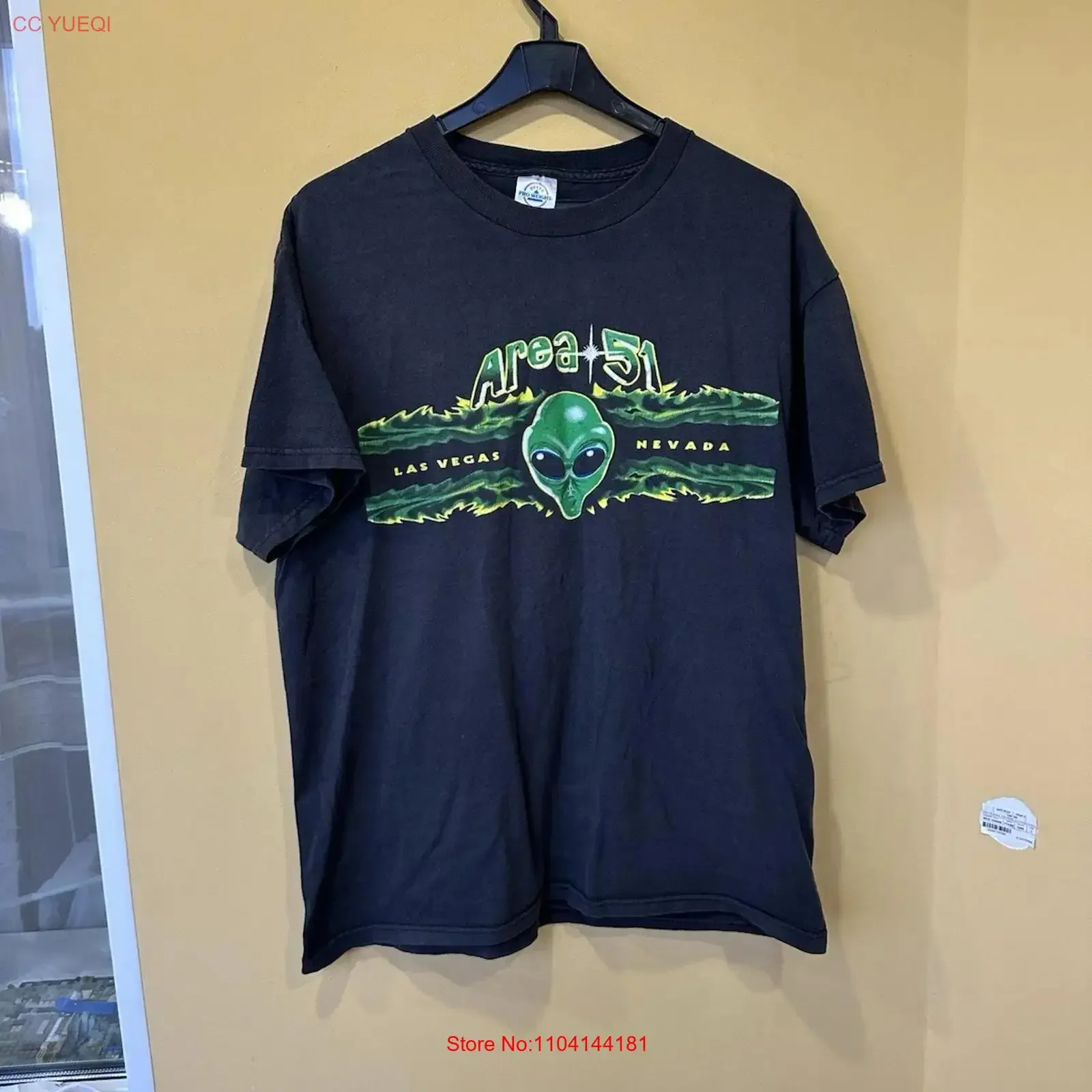 Area 51 shirt vintage 90s alien UFO Nevada Las Vegas size L long or short sleeves vintage Washed designer clothes Breathable