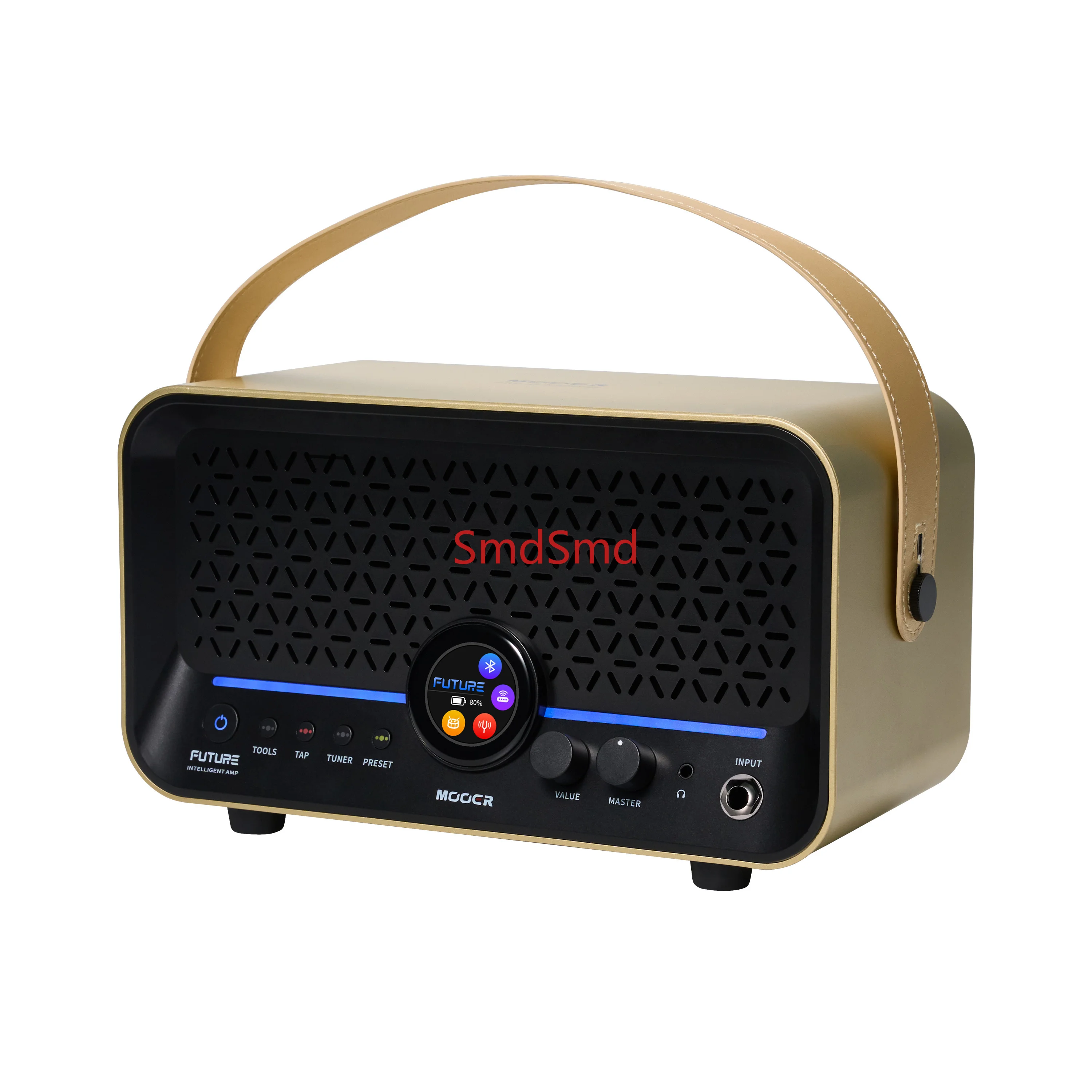 Speaker with 15 Watt Stereo Amplifier, 2 2-inch Speakers for Electric Guitar and Bass Mooer F15i Li Intelligent Guitar/Bass