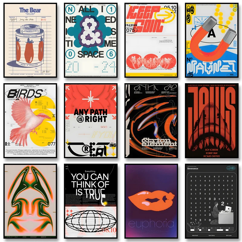 Vintage abstraktes klassisches Kunstposter, Druck, Zeit und Raum, Leinwandgemälde, Wandkunst, Bild für moderne Zimmer, Schlafzimmer, Heimdekoration