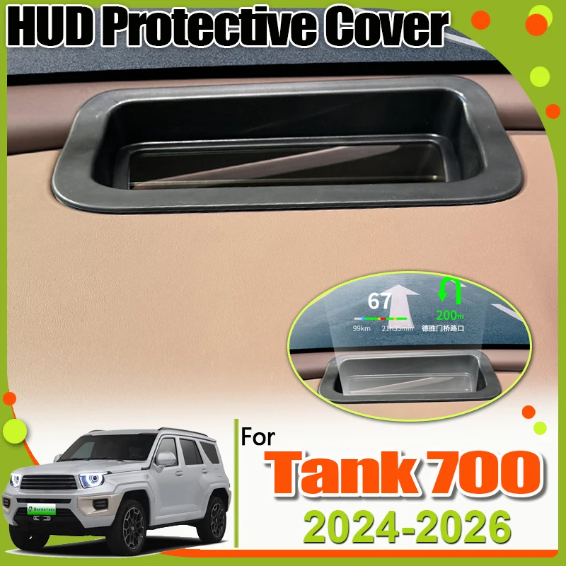 Car HUD Display Protective Cover For Tank 700 Hi4-T Accessories 2024 2025 2026 Dustproof Head Up Reflective Anti-scratch Screen