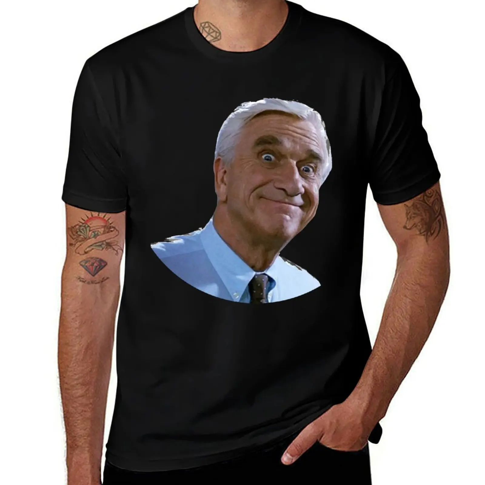 

Frank Drebin Everywhere T-Shirt t shirt custom print t shirts for man graphic funny t shirt for man 100 percent cotton T-Shirt