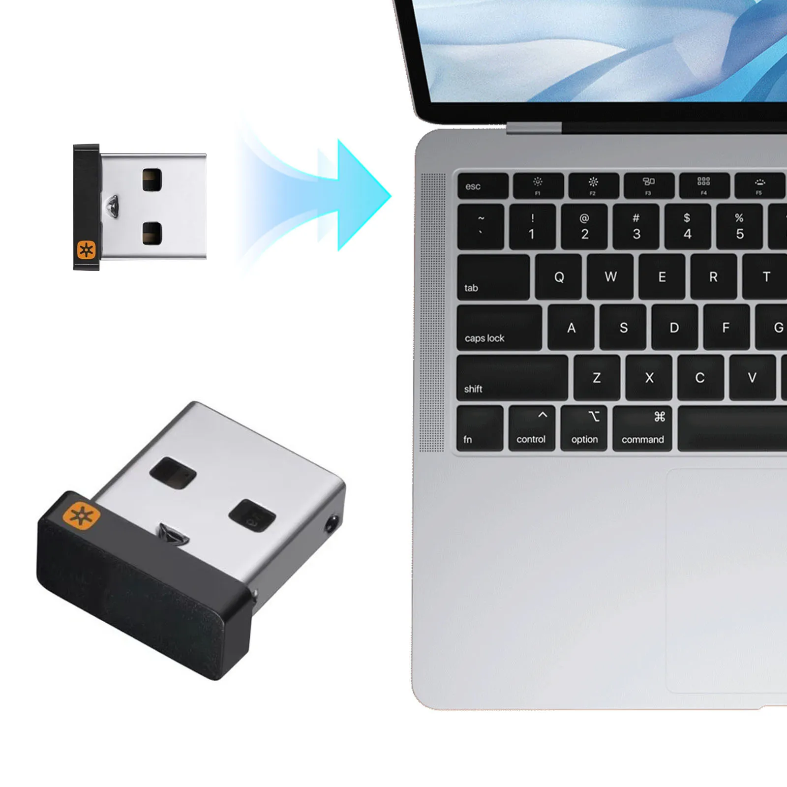 

Беспроводной USB-адаптер-приемник для подключения 6 устройств, USB-передатчик-приемник для Logitech Unifying M905/M325/M585/M510/M70