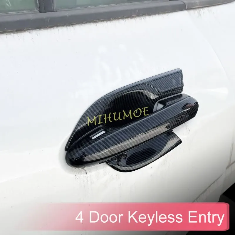 

Carbon Fiber Door Handle Cover Surrounds Protector Kit For Toyota Land Cruiser LC300 2022 2023 2024 2025 2026