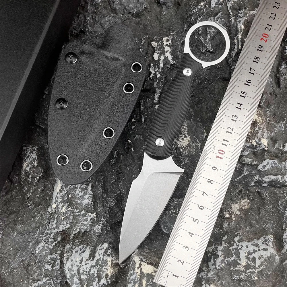 

НОВЫЙ нож с фиксированным лезвием BK, стальное лезвие 7Cr13Mov, ручка G10 с ножнами K, уличный нож для кемпинга EDC, охотничий нож