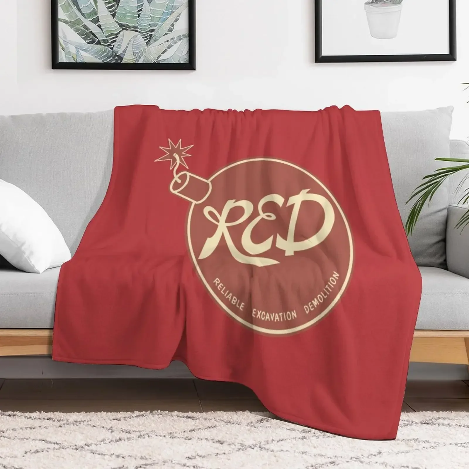 

RED (Reliable Excavation Demolition) Throw Blanket Luxury Brand Soft Big Extra Large Throw Blankets