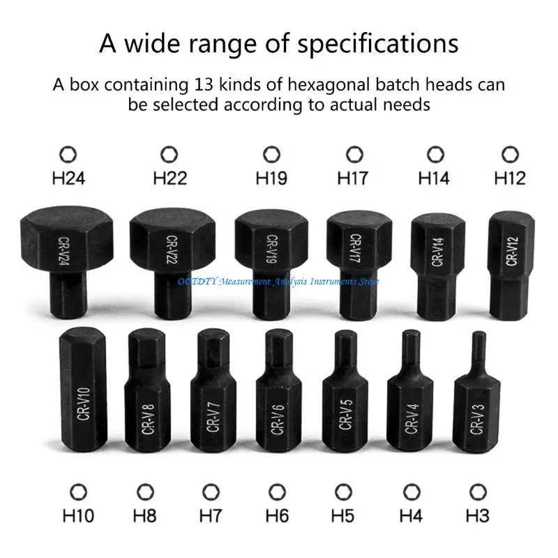 367D 14Pcs Drill Bit Adapter Hexagon Nut Driver Drill Bit Socket Screwdriver Wrench