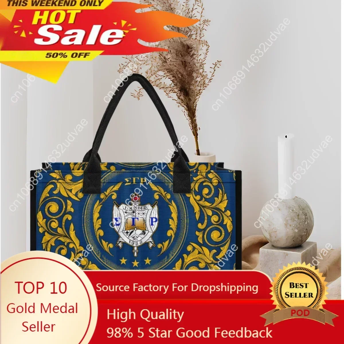 

Sigma Gamma Rho Sorority Gift Beach Bag Vintage Casual Ladies Fashion Shoulder Bag New Handle Party Elegant Totes Dropshipping