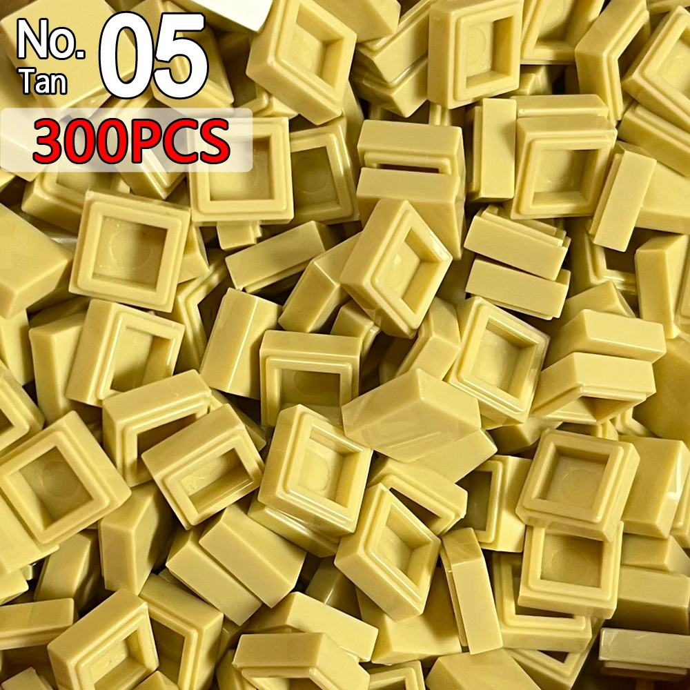 300 pz/lotto Piastrella Quadrata Gialla 1x1 Building Block 3070 Pixel Art Pittura Codice QR Mattoni 3070b 30039 MOC Particelle Giocattoli Parti