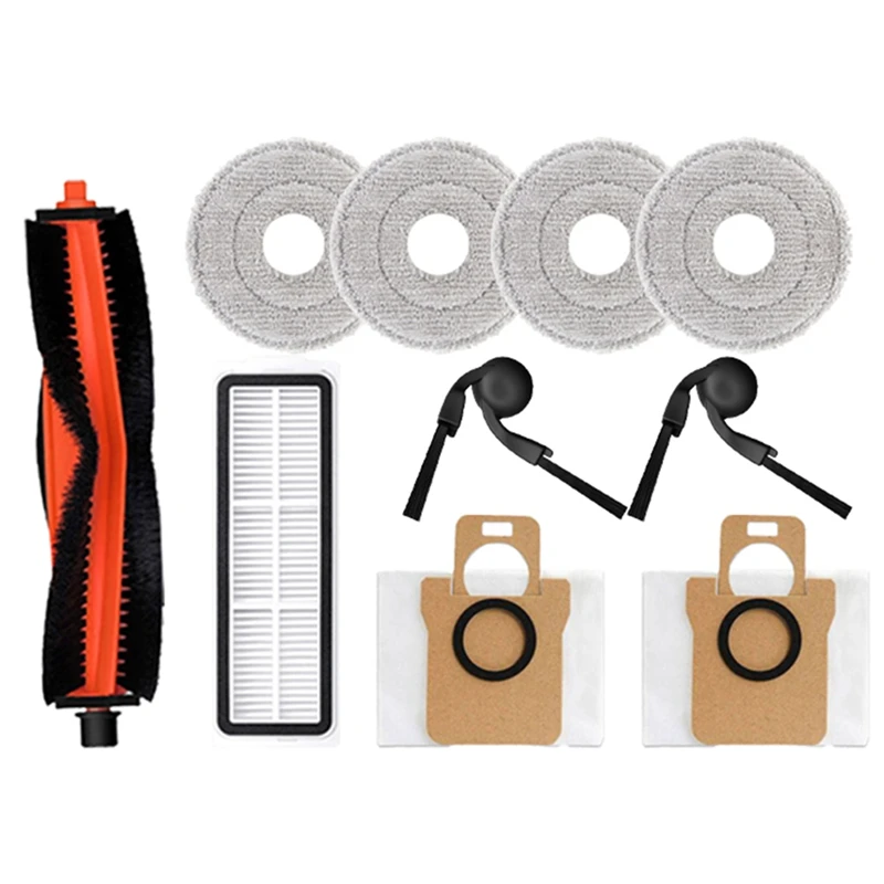 A84G For H50 Pro Robot Vacuum Accessories Main Brush Side Brush HEPA Filter Mop Cloths Dust Bag Kit