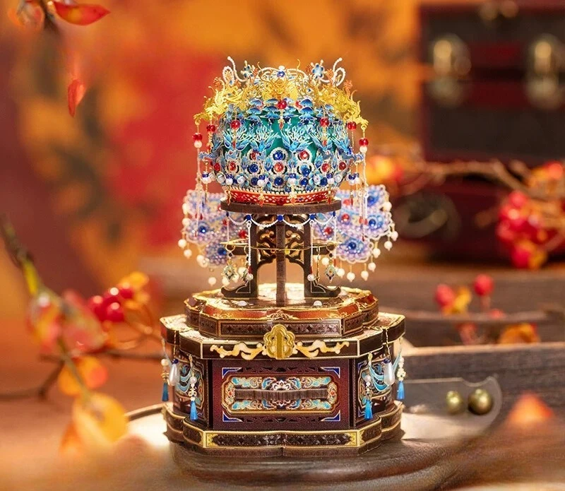 DIY Queen Phoenix Crown Material Pack Kowloon Jiufeng Patchwork Mini Jewelry Box Handmade Creative Gifts