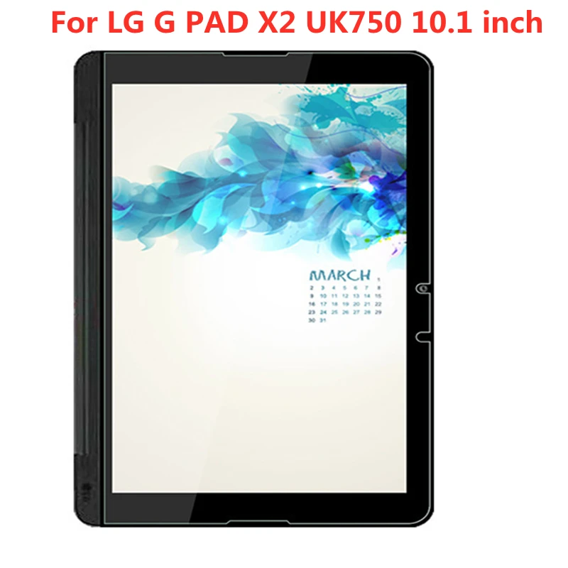 واقي شاشة زجاجي مقسى واقي شاشة لهاتف LG G Pad X2 UK750 واقي شاشة لوحي
