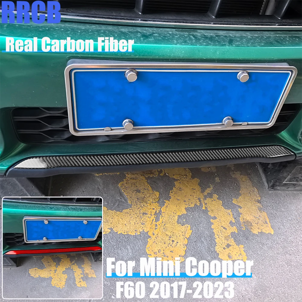 

Автомобильные аксессуары из настоящего углеродного волокна, панель переднего бампера, декоративная накладка, мягкая наклейка на чехол для MINI F60 Countryman/Cooper 2017-2023