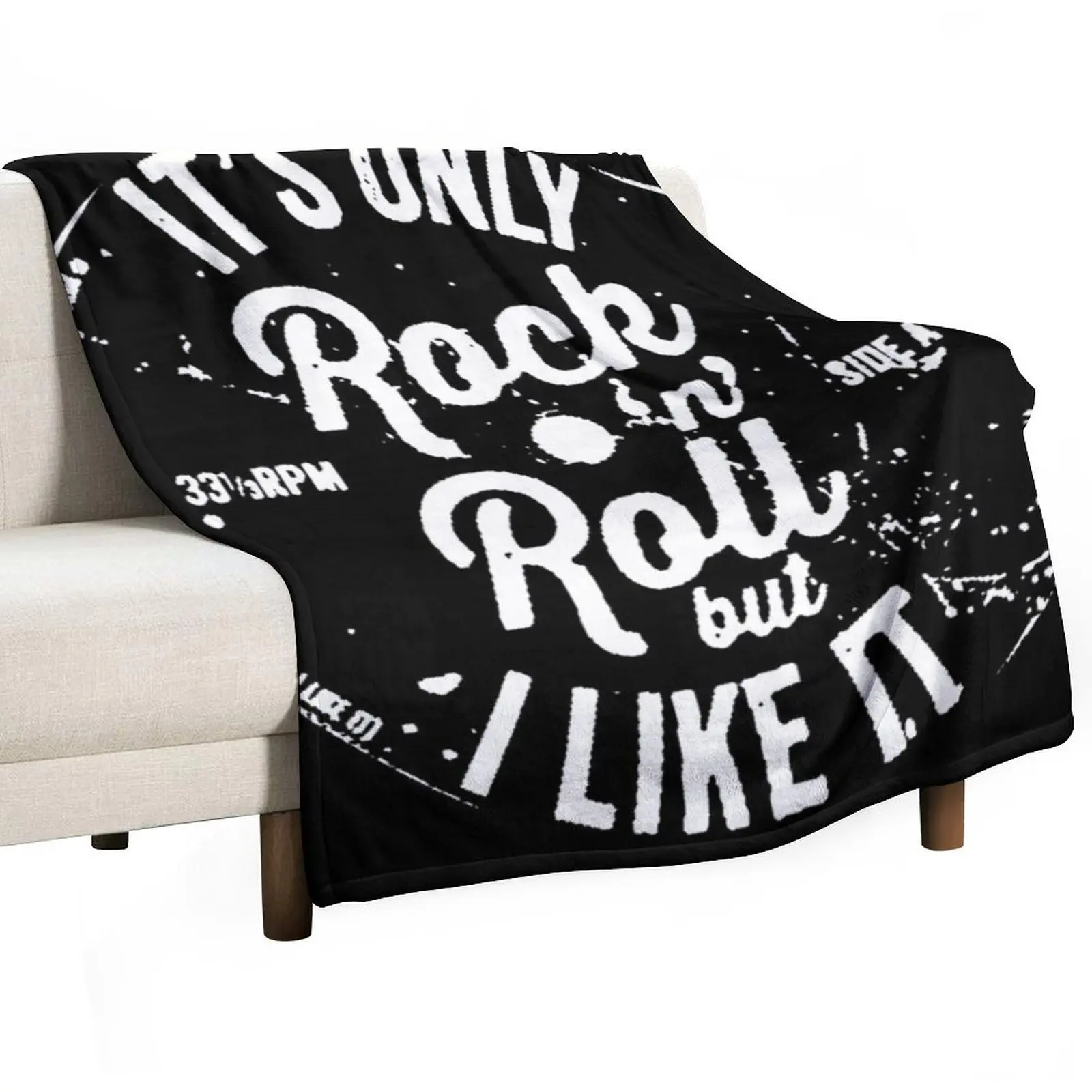 ITS ONLY ROCK N ROLL Throw Blanket Tourist Blankets For Bed Blankets