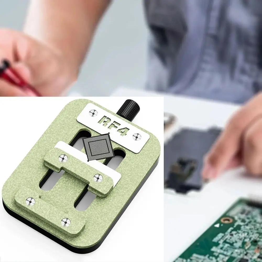 

Heating Resistant Fixture Chip PCB Fixture De-soldering Repair Clamping Holder Fixing Fixture CPU IC Mini Fixture Clamping Tool