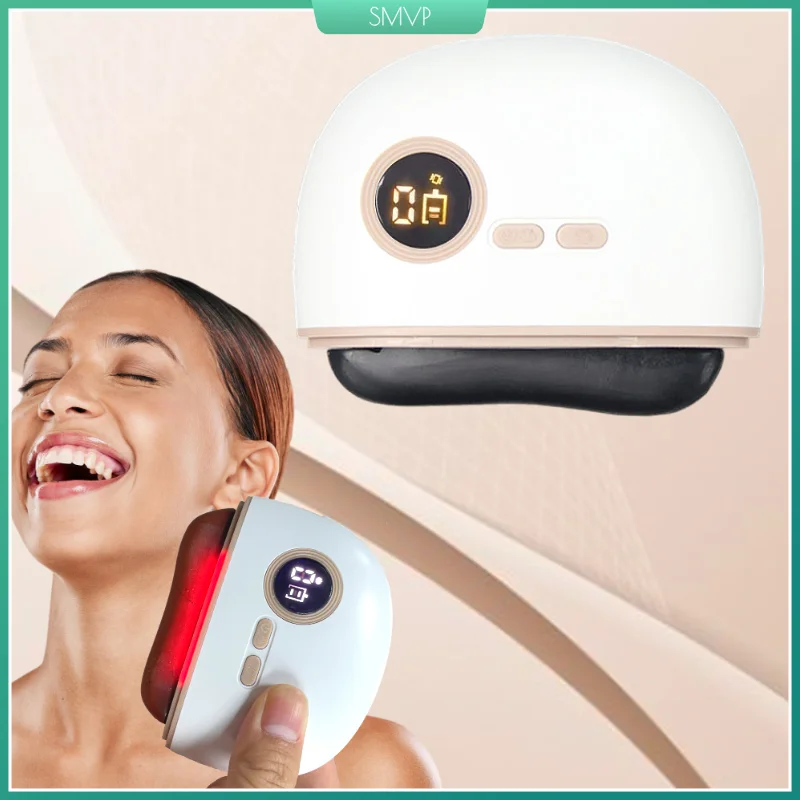 

Bianstone Electric Scraping Board Gua Sha Beauty Lift Tool 9 Levels Heated Vibration Scraping Massager Face Puffiness Reduction