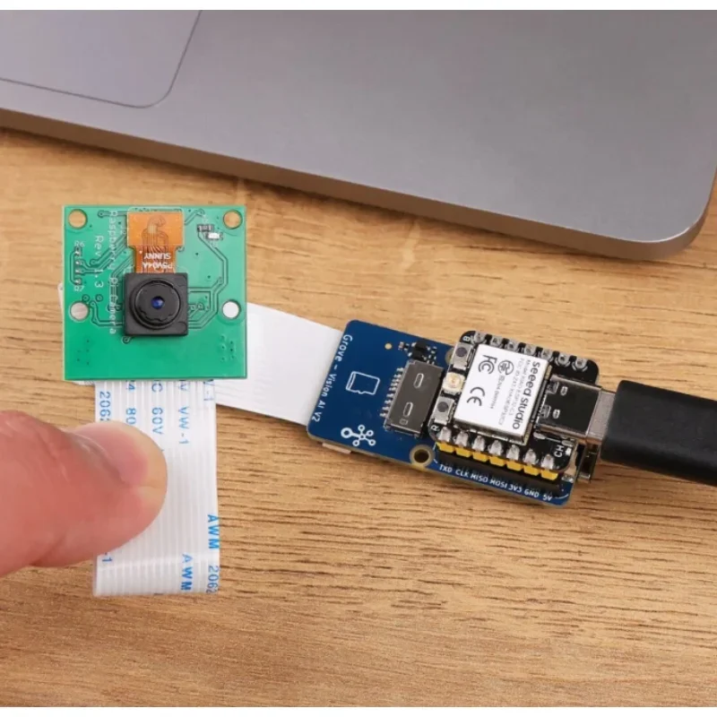 وحدة Seeed Grove Vision AI V2 A-rm Cortex-M55 & Ethos-U55 TensorFlow وPyTorch مدعومة، Arduino، Raspberry Pi ESP32C3