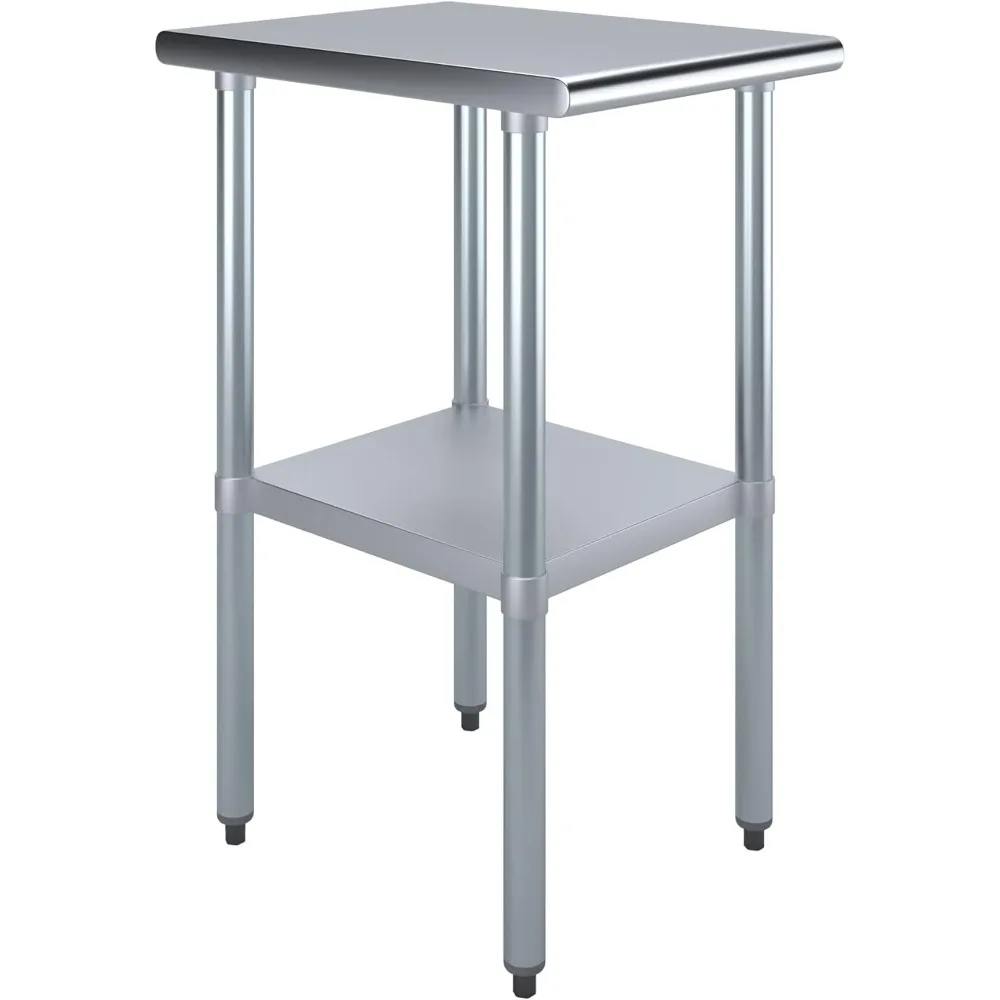 24 بوصة. × 18 بوصة. طاولة عمل ستانلس ستيل |   طاولة إعداد المطبخ NSF |   طاولة معدنية فائدة #1