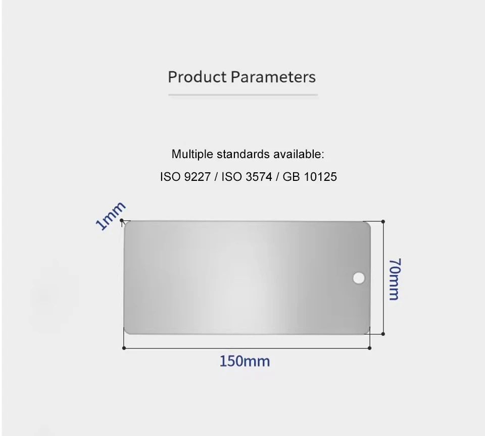 1pc CR4 Cold Rolled Steel Salt Spray Test Panel - Corrosion Resistance & Mass Loss Testing Specimen for Salt Fog Tests SD-9