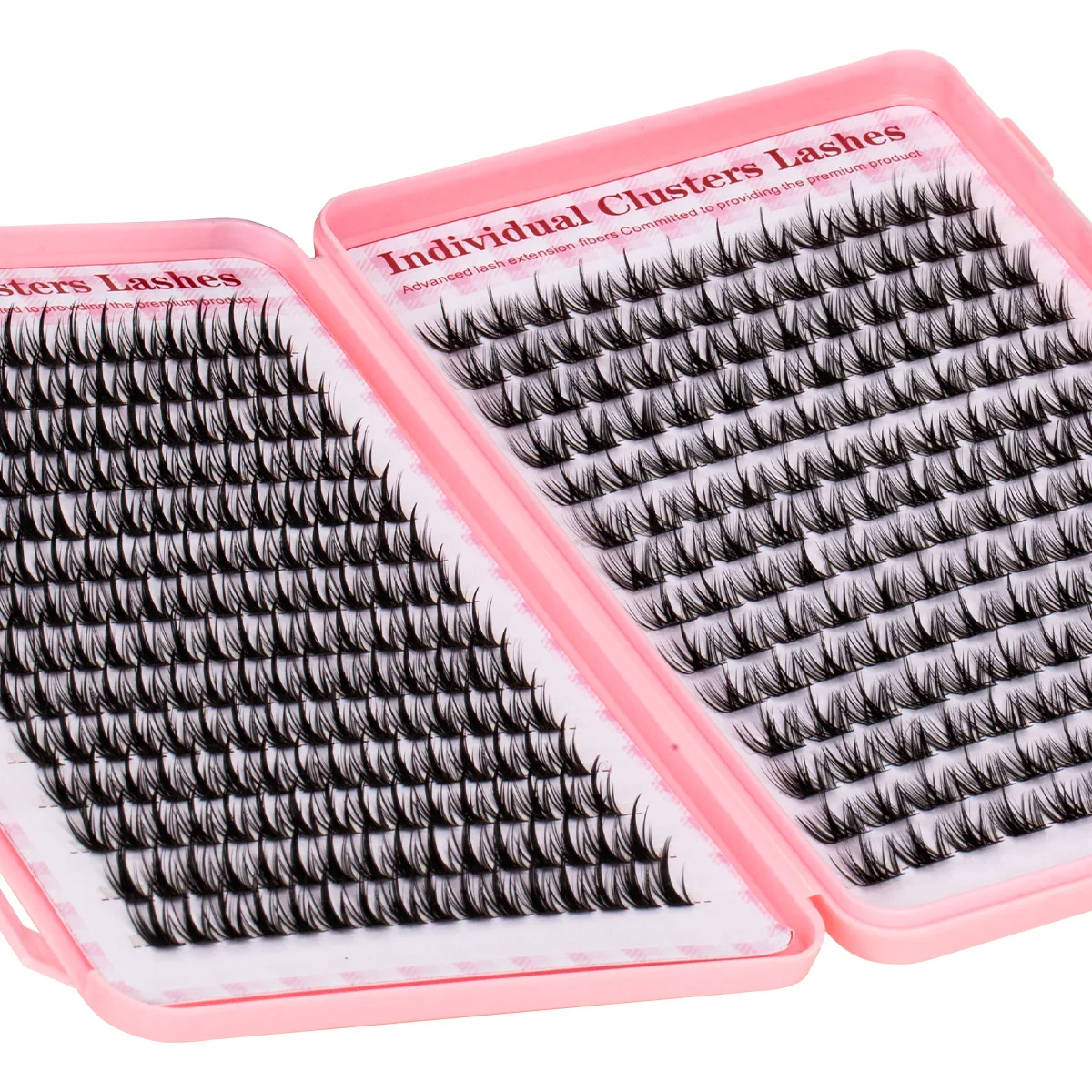 Wimpernbüschel Katzenaugen-Wimpernverlängerung Große Kapazität Natürlicher Look Einzelwimpern für DIY-Anwendung Clean Girl Wimpern Geschenk – Detail 4