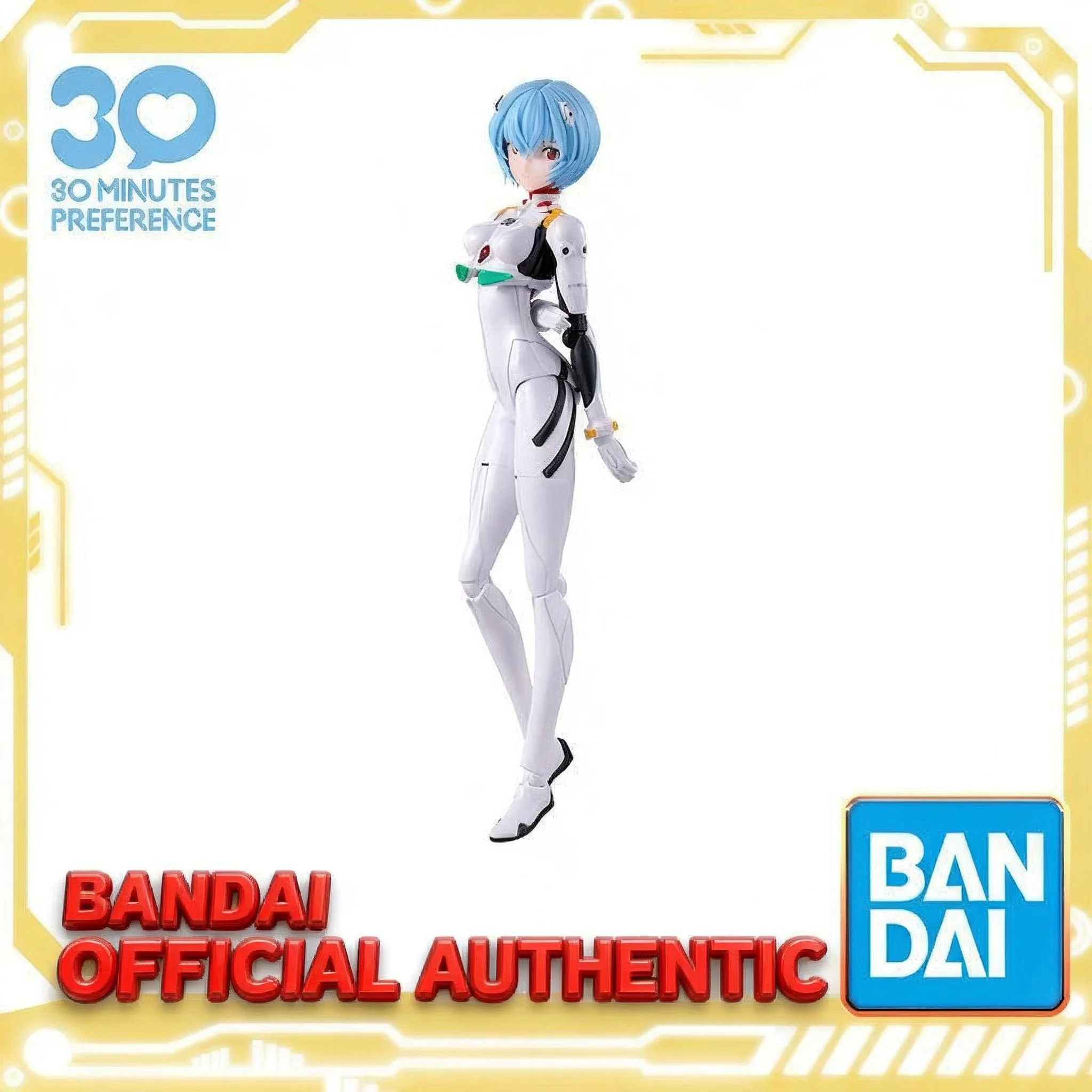 

Фигурки Bandai Evangelion Rei Ayanami Plug Suit. Комплект коллекционной модели ограниченного выпуска, официальная подлинная фигурка в подарок