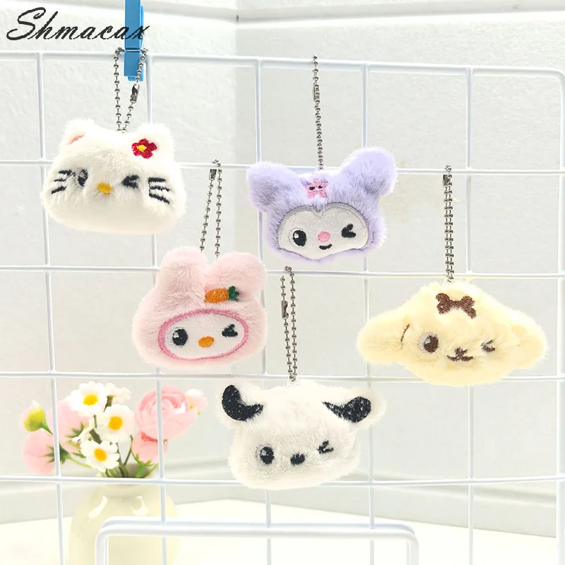 Cartoon Anime Sanrio Doll Keychian Pendant Fashion Creative Kawaii Doll Car Keyrings Cute Backpack Decoration Accessories Gifts