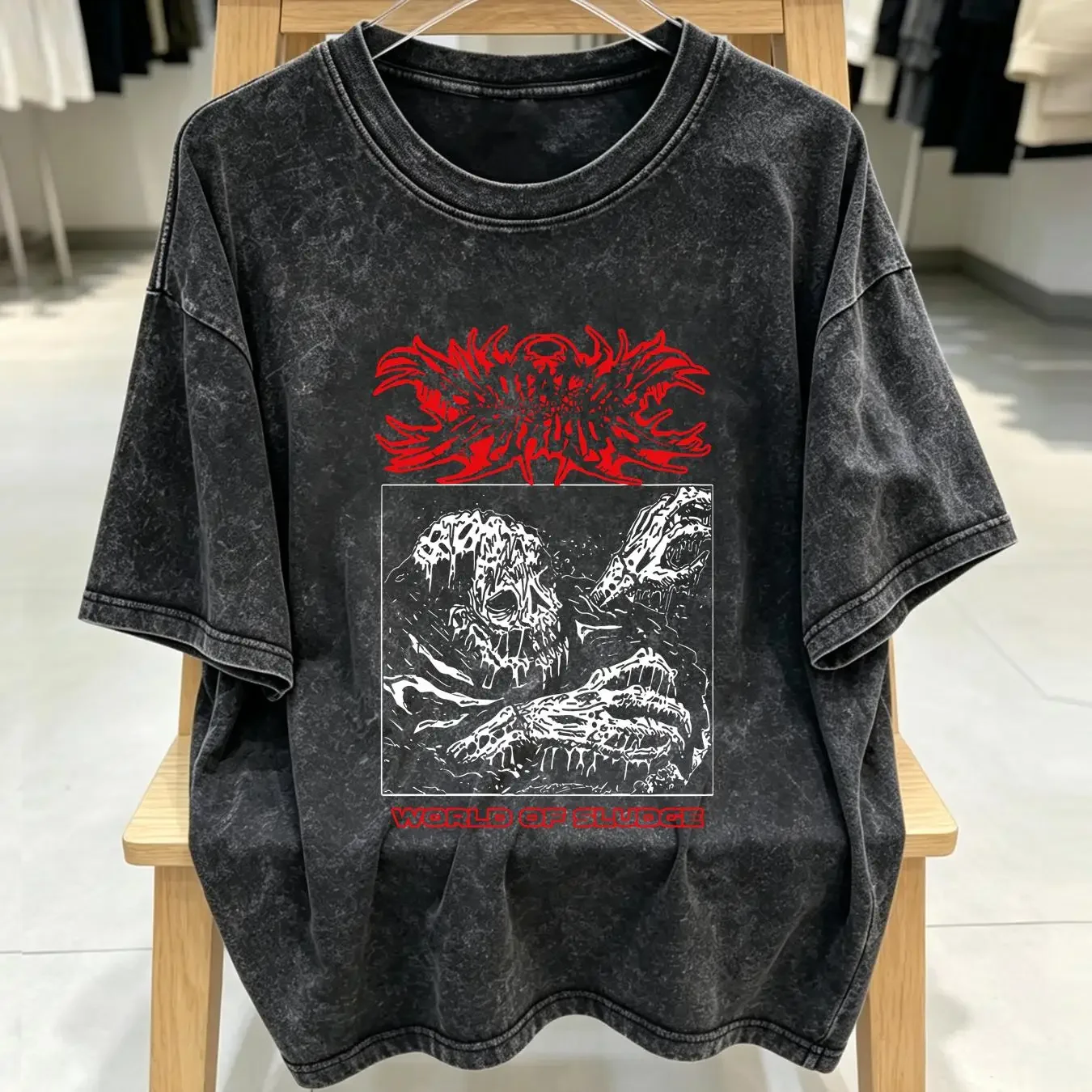 washed T Shirt NWT Annotations of an Autopsy World Sludge UK Deathcore Size S 3XL vintage Washed Comfortable Casual Stylish