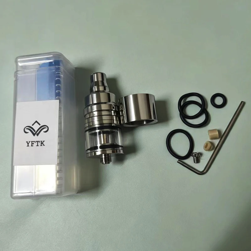 YFTK Style Duetto Lucido RTA Tank Yedek Parçası Yeniden Kullanılabilir Mesh 22mm 2.5ml 316SS VS Dvarw MTL FL DL MenelauS Donanım aksesuarları