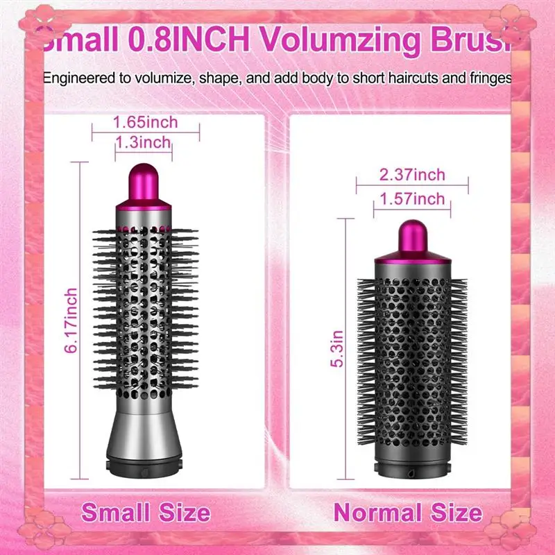 24-Hour Delivery For Dyson Airwrap Compatible Soft Smoothing Brush- Small Round Volumizing Brush, 20MM Smaller Round Brush