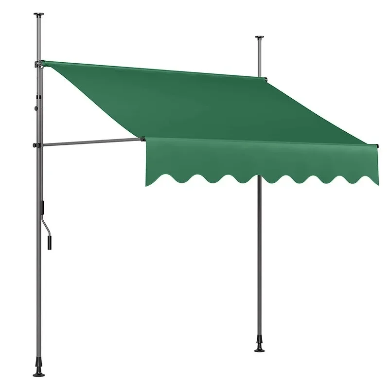 

Door awning punch-free folding curtain retractable rain canopy eaves home shop hand-cranked balcony courtyard awning