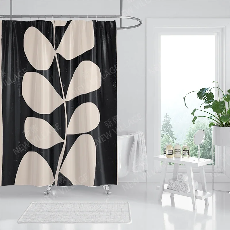 Waterproof fabric shower curtains Bathroom curtain accessories 180x200 Bath curtain for shower 240*200 nordic boho decoration