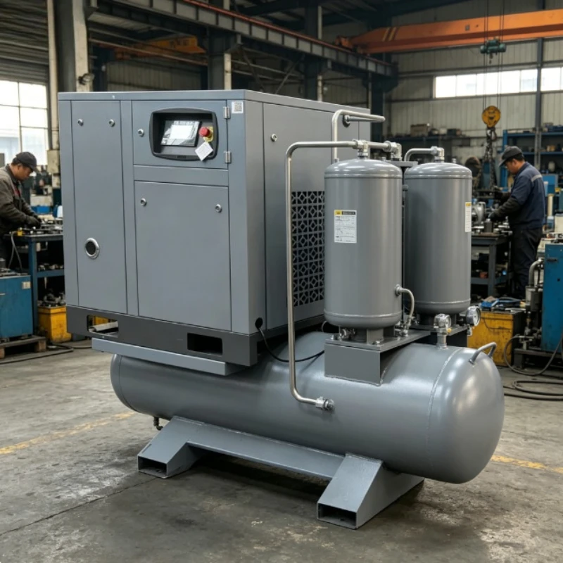 High Pressure Piston Compressor Adjustable Pressure For Hardware Forging Stone Cutting Drilling Air Supply Equipment