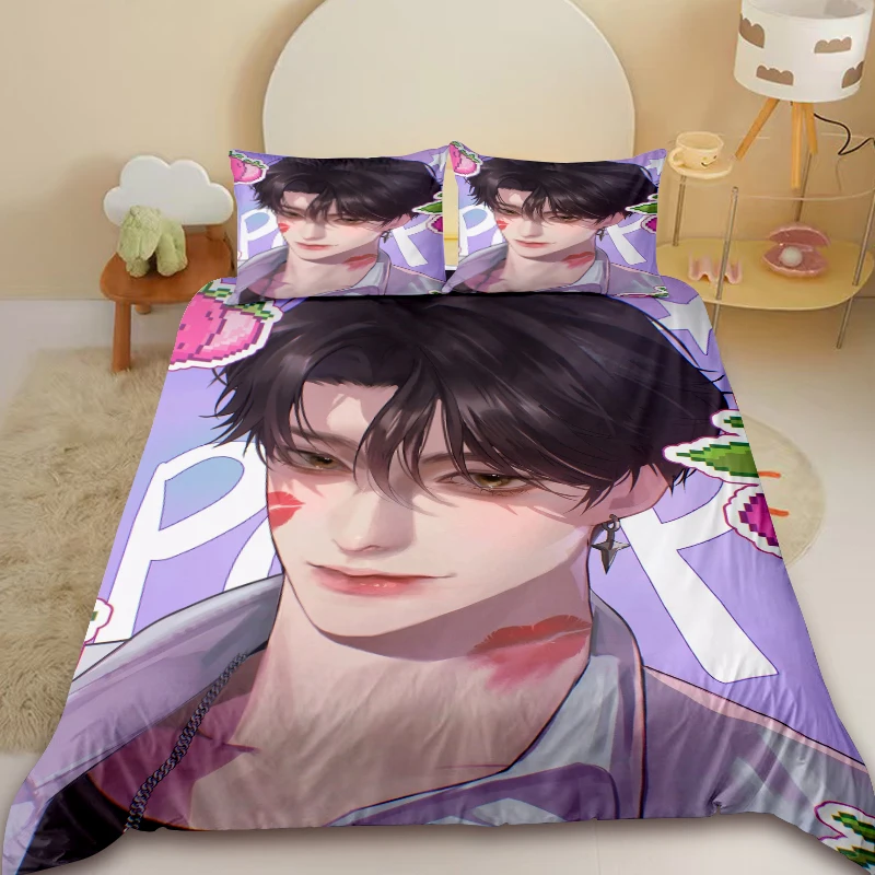

Saja Boys Duvet Cover K-pop Demon Hunters Bedding Set Comforter Cover Queen King Bedroom Home Decor Children Gifts