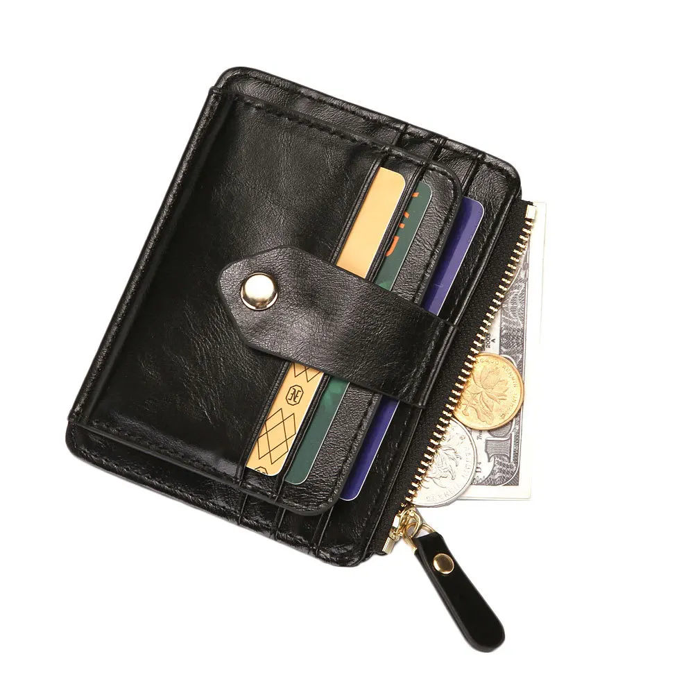 

Black Wallet For Men Large Capacity Multi-Card Holder Clutch Coin Purse Fashion Handbag Multifunctional Zipper Wallet