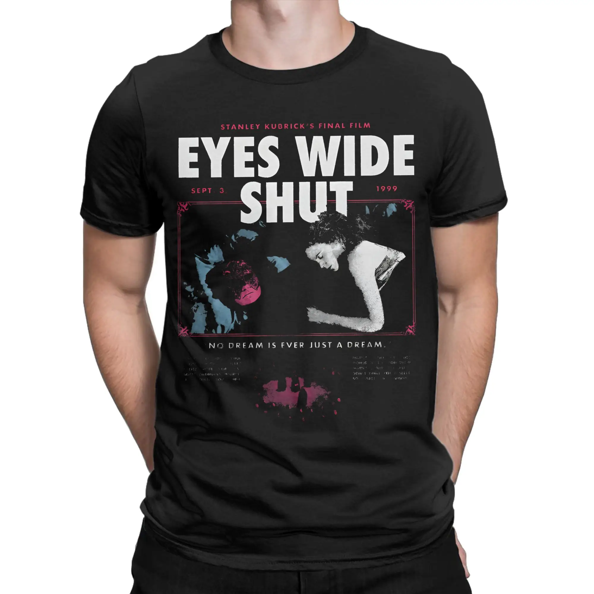 Eyes Wide Shut  Stanley Kubrick  T Shirt Men's  100% Cotton Funny T-Shirt Round Neck  Tees Short Sleeve Clothing Unique