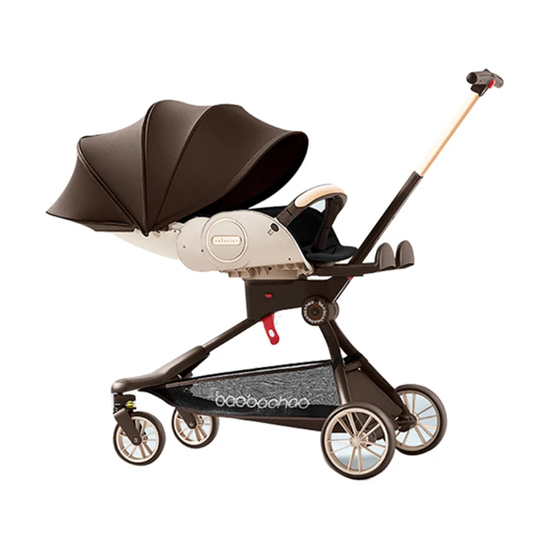 

Lightweight Baby Strollers One-Handed One-Step Fold Stands When Folded Baby Strollers