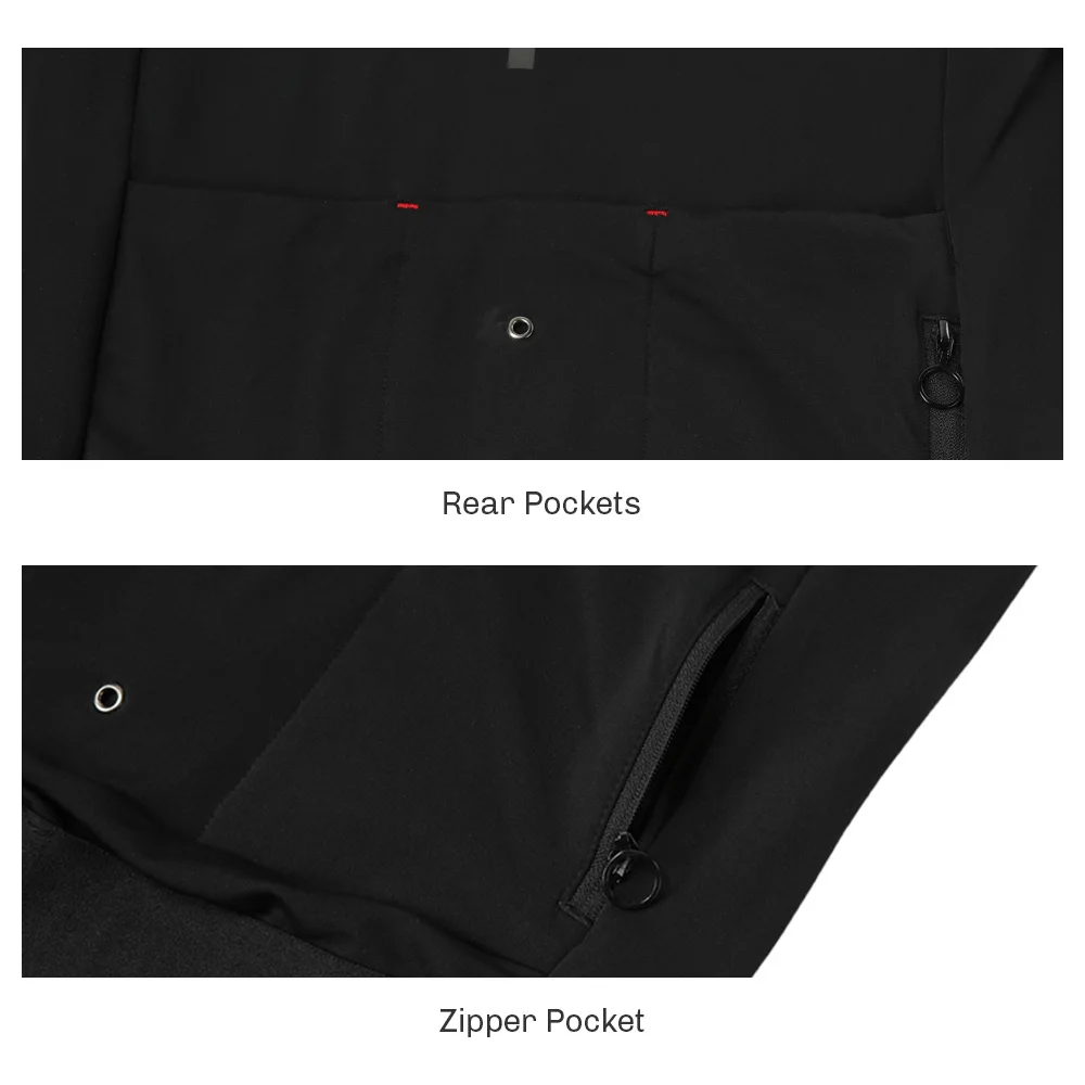 RION Winter Man Cycling Jersey MTB Jerseys Road Bike Shirts Bicycle Clothing Long Sleeve Motorcross T-Shirt Windbreaker Fleece