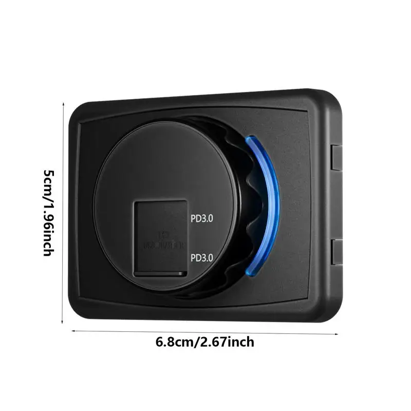 Adattatore per presa per auto e moto presa di ricarica USB per moto per presa per caricabatteria per auto RV adattatore per presa rapida tipo C PD